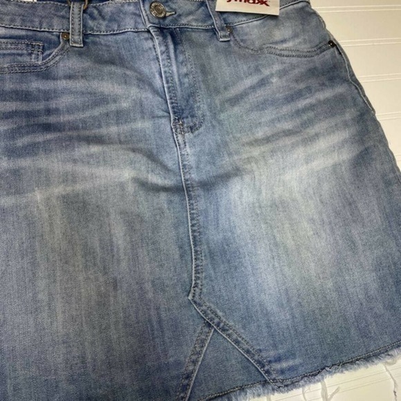 Indigo Rein Denim Mini Pencil Skirt Blue Sz. 9/28 - Picture 8 of 9